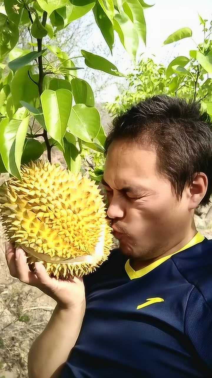 大叔闻榴莲,一口气差点晕过去