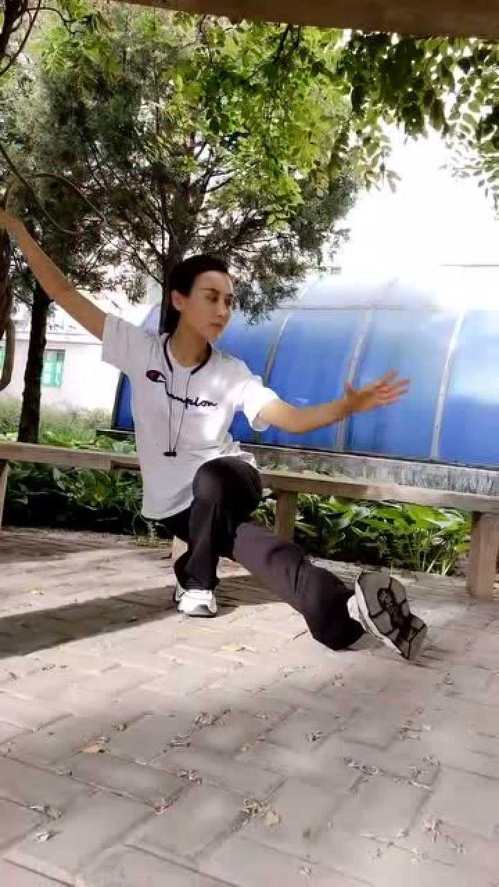 太极拳出战"卧鱼",具体这样做,一起来练习吧_腾讯视频