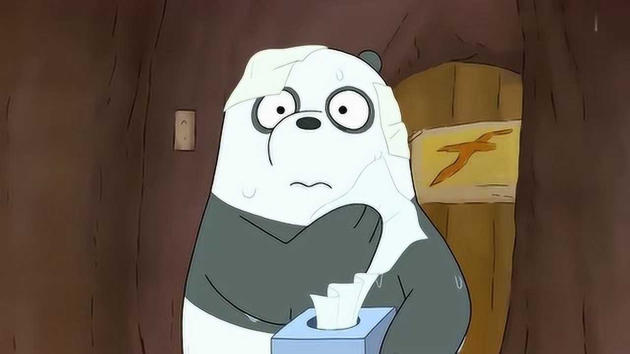 咱们裸熊:棕熊拿走胖达的棉被,独自冬眠霸占棉被