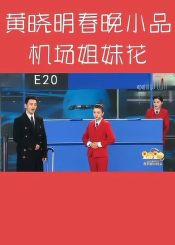 黄晓明春晚小品《机场姐妹花》