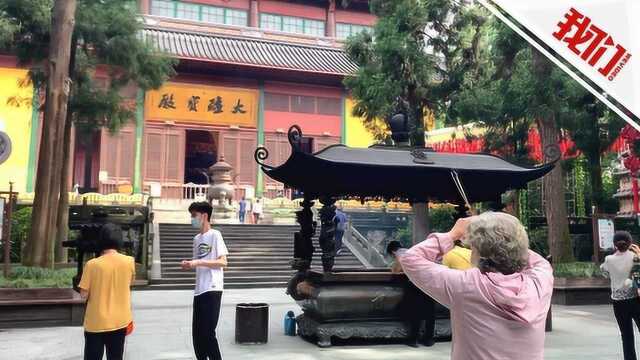 杭州灵隐寺关闭4个月后恢复开放:景区限流 香客全程需戴口罩