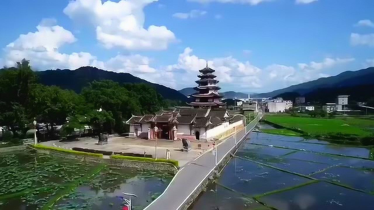 太美了航拍全国仅存的一座状元塔全国文物保护单位永定区高陂西陂天后