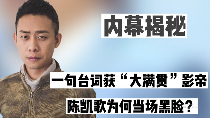 陈凯歌表情耐人寻味