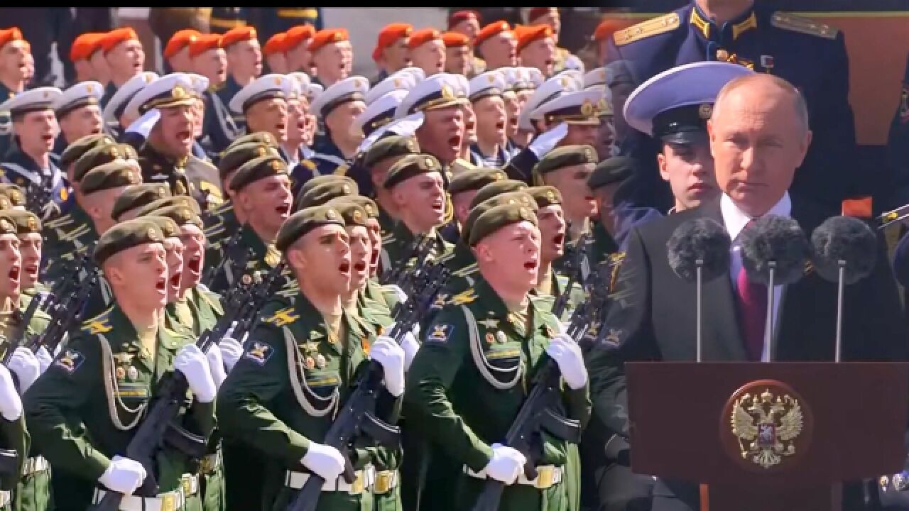 俄罗斯举行胜利日阅兵,普京大帝一句“乌拉”,全场欢呼!_高清1080P在线观看平台_腾讯视频