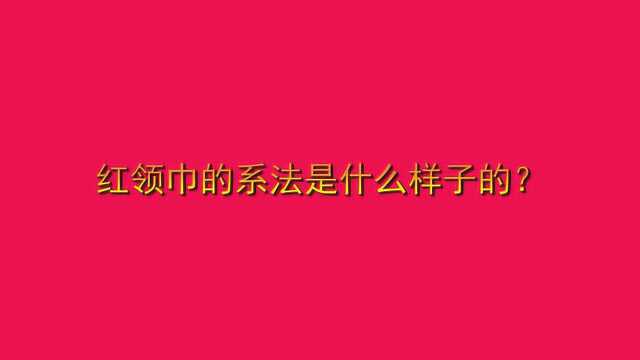 红领巾的系法是什么样子的?