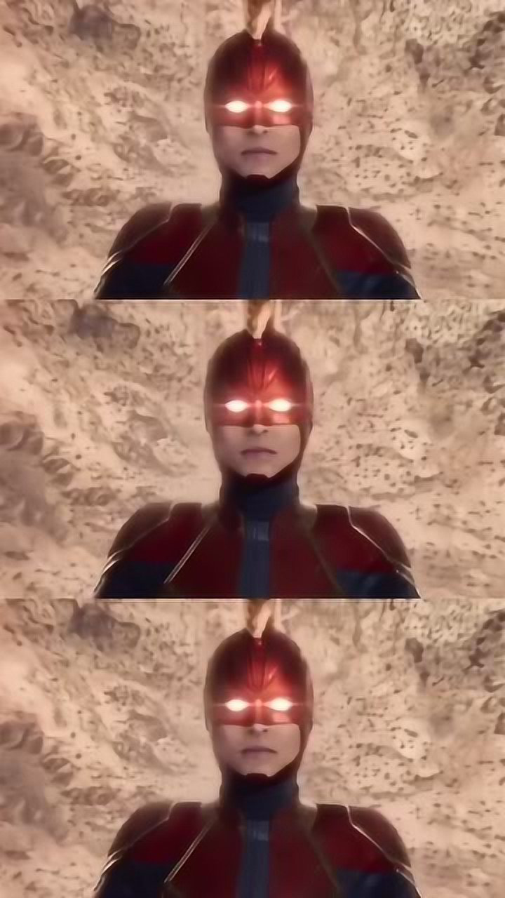 惊奇队长两眼发光的她像极了真人版的咸蛋超人