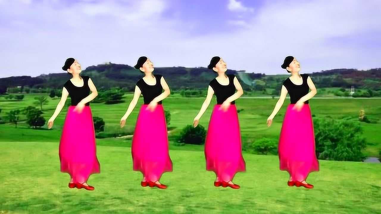 欢快锅庄舞《吉祥欢歌》背面演示,不一样的美不一样的精彩