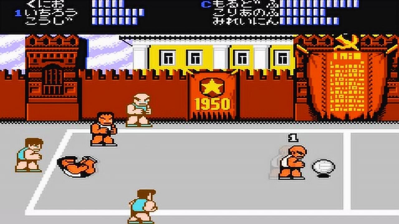 fc小游戏,热血高校-躲避球