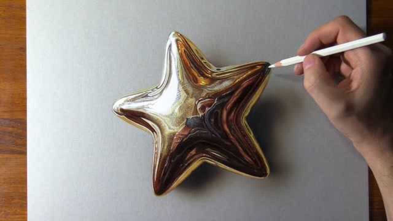 趣味立体画:画漂亮星星