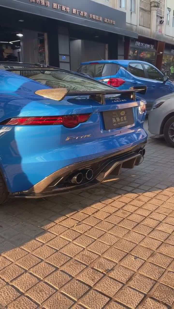 捷豹ftype完美升级svr升降尾翼