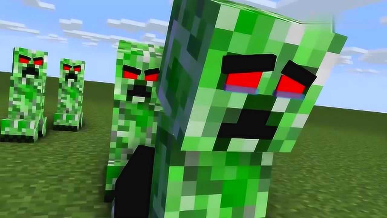 mc动画苦力怕的生活2女大十八变苦力怕女孩变翩翩美少女