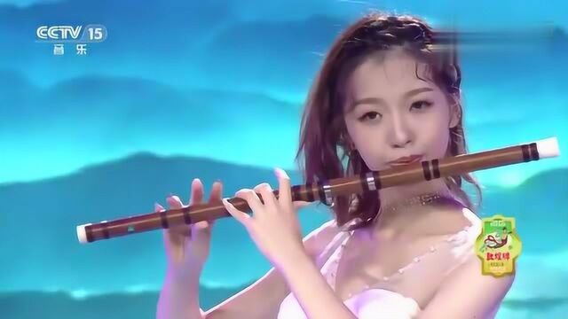 竹笛演奏家蒋国基的外孙女郑迪演奏《采桑曲》,太好听了