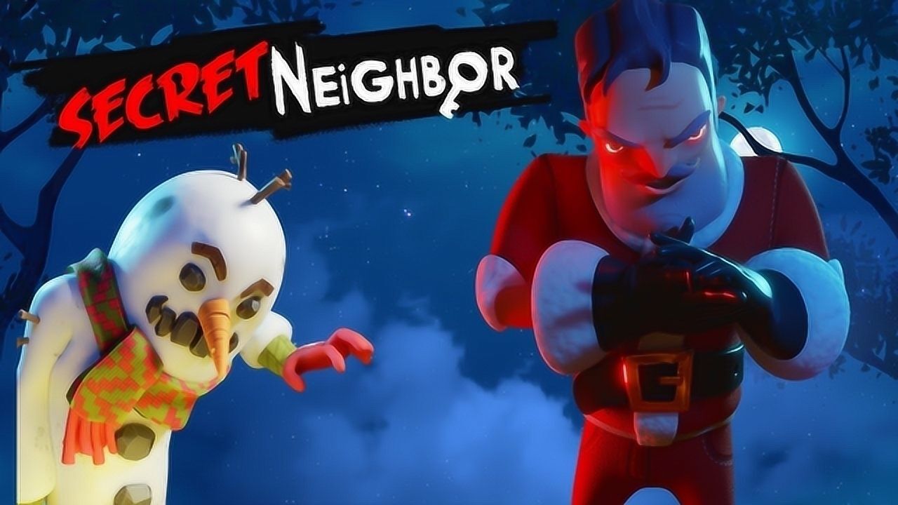 秘密邻居:圣诞模式 邻居小丑被小孩瞬秒!