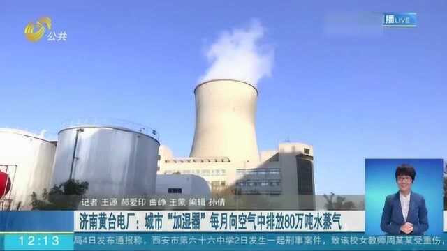 城市“加湿器”!济南黄台电厂:每月向空气中排放80万吨水蒸气