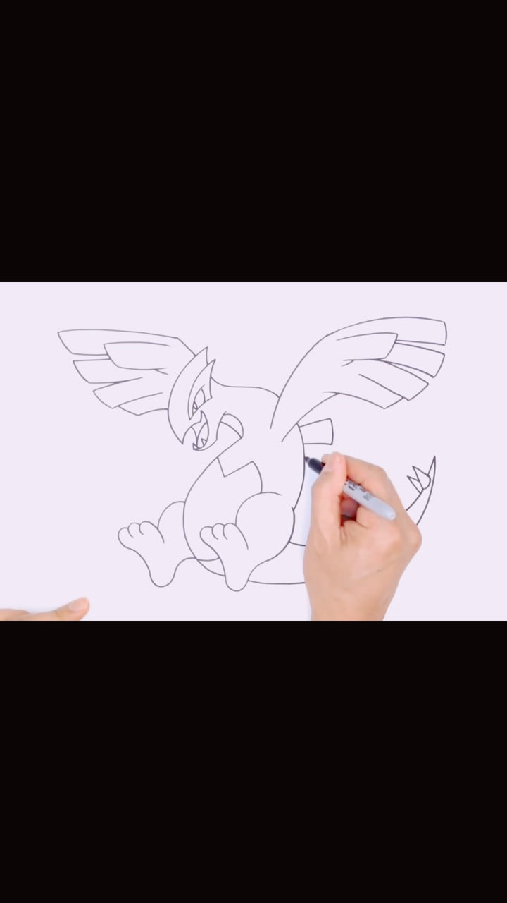 穷画画日常精灵宝可梦洛奇亚_腾讯视频