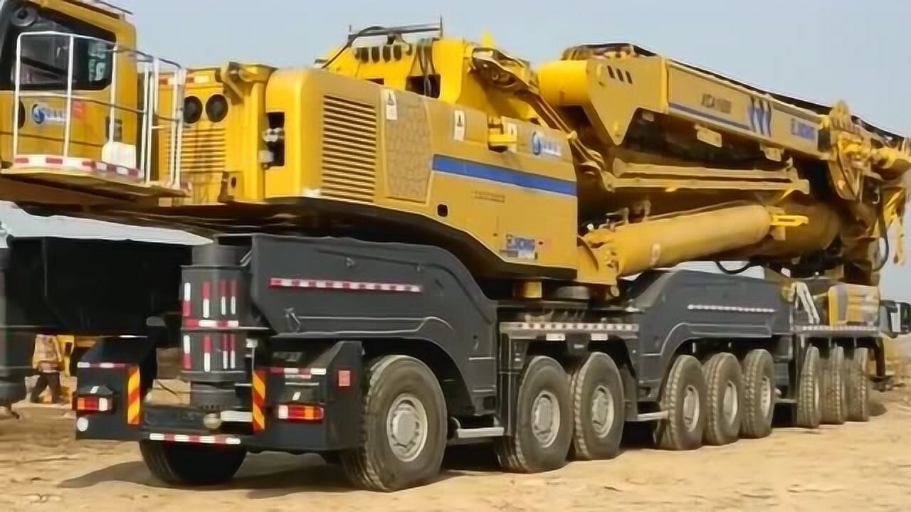 这绝对是我见过最大的吊车,这就是中国的徐工,太厉害了!