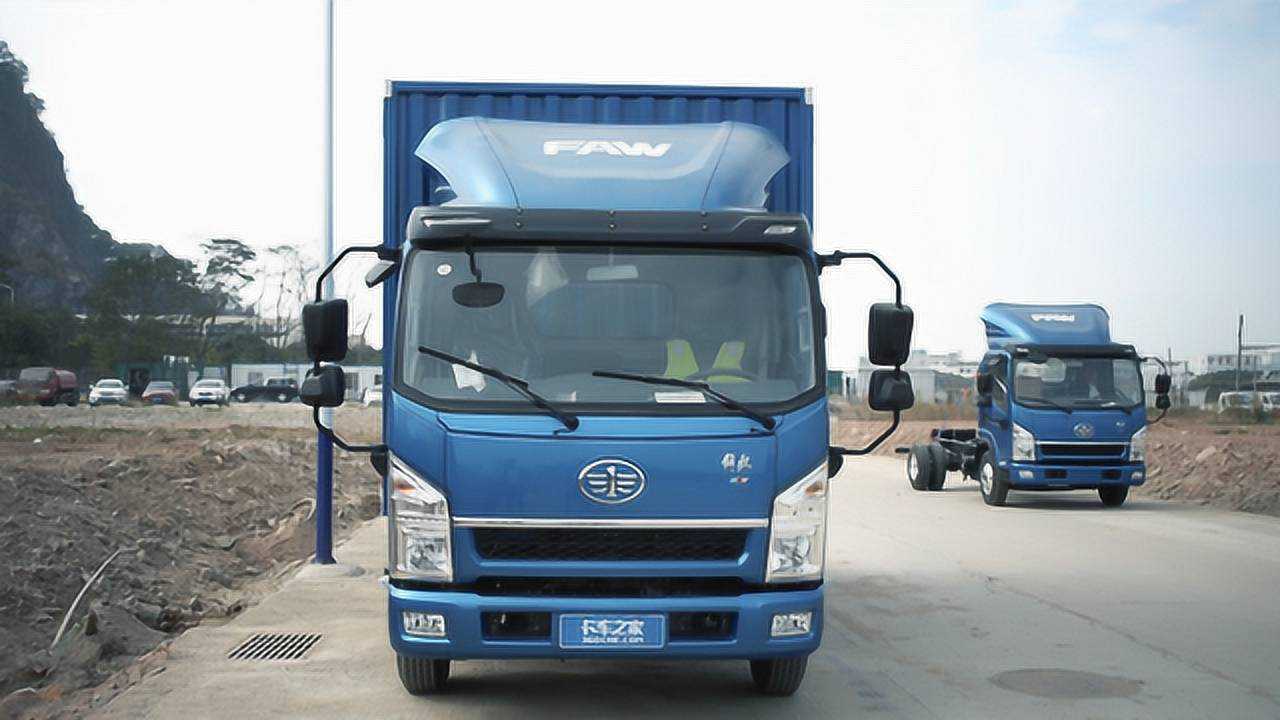 163大马力国六轻卡,实拍一汽红塔解放公狮s5