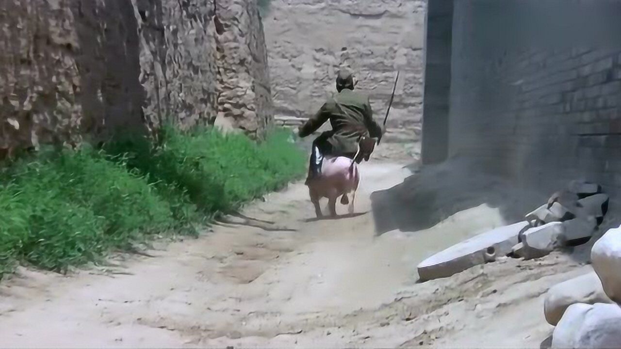 太君骑在猪身上小鬼子们全都让开路汉奸一旁看呆了