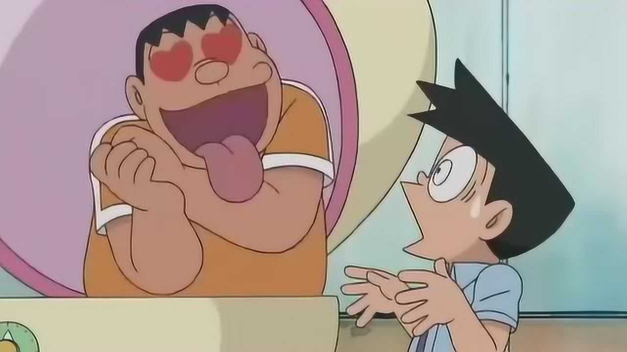 哆啦a梦胖虎从这颗蛋出来第一眼看到小夫喜欢上小夫了