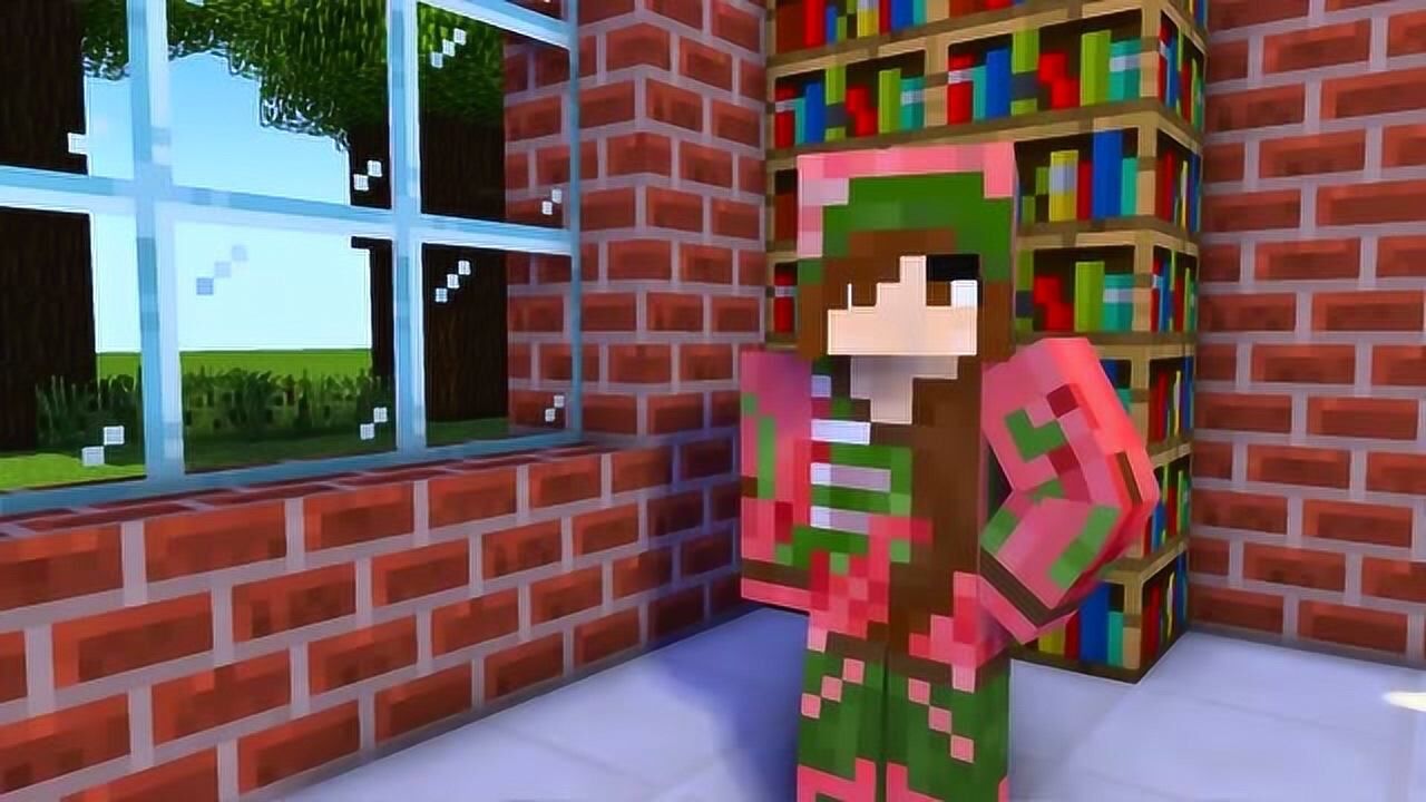 minecraft动画怪物学院变女生挑战