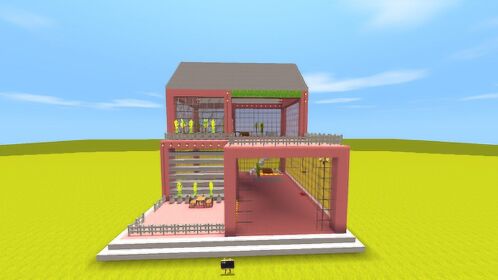 迷你世界 双鱼座豪华别墅 单身就住这个房子吧