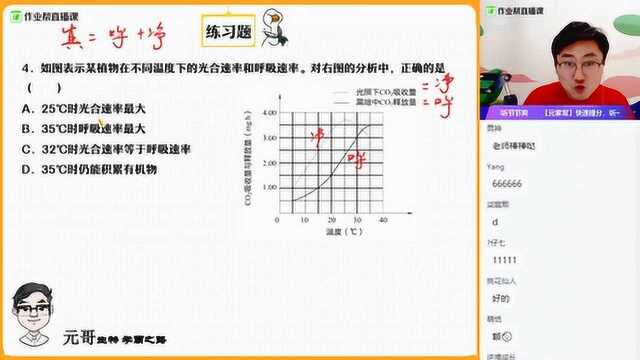 【生】净光合速率的计算技巧高三张元振