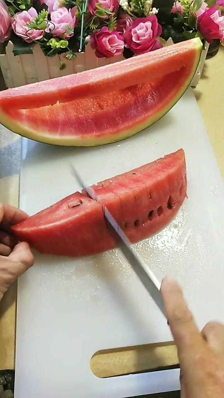 简单易学的西瓜船切法!