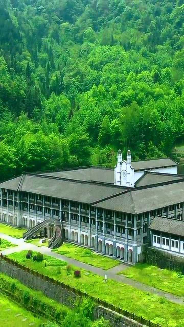 白鹿上书院,坐落于四川彭州市白鹿镇,1895年建成!