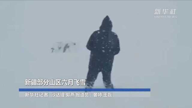 新疆部分山区六月飞雪