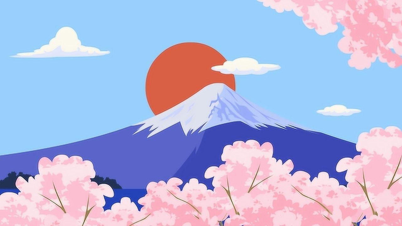 同学们,富士山是一座美丽的休眠火山,它是日本的第一高峰