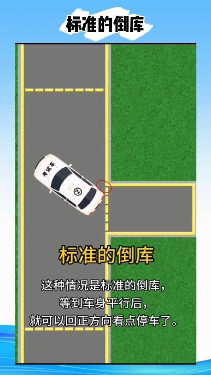 倒车入库,方向盘打早的处理方法.