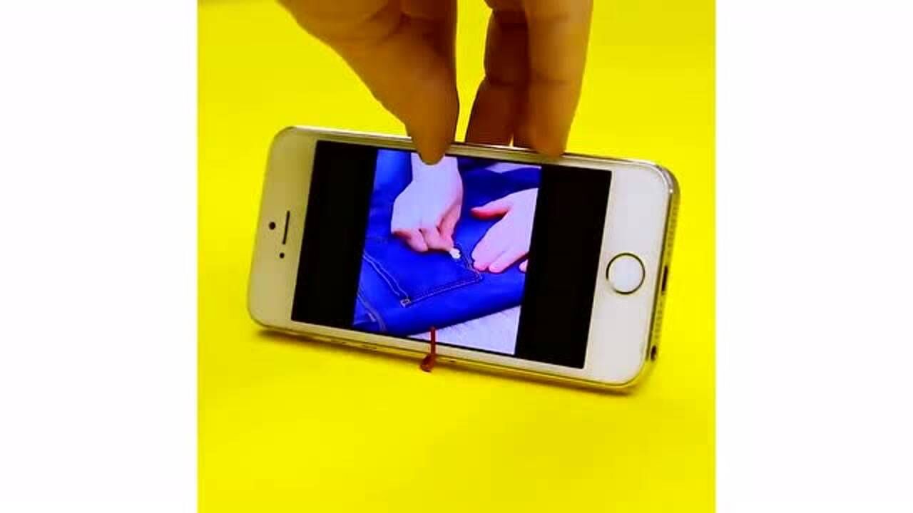 回形针妙用_手机支架
