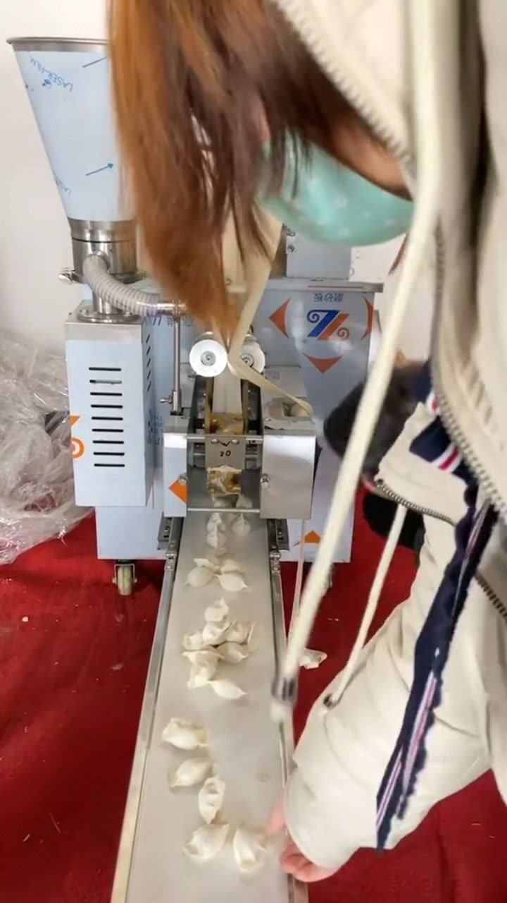 我要上热门全自动仿手工饺子机,一个小时可以包一万个饺子,速度可调_高清1080P在线观看平台_腾讯视频