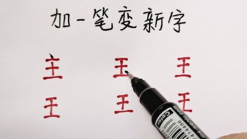 《王》字加一筆變新字,你能變出幾個