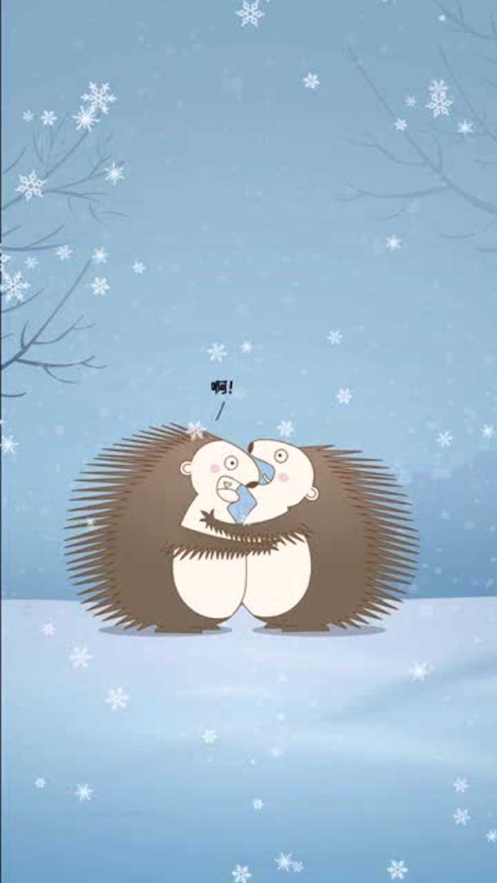 天气太冷了,两只刺猬想抱在一起取暖,结果太扎心了!