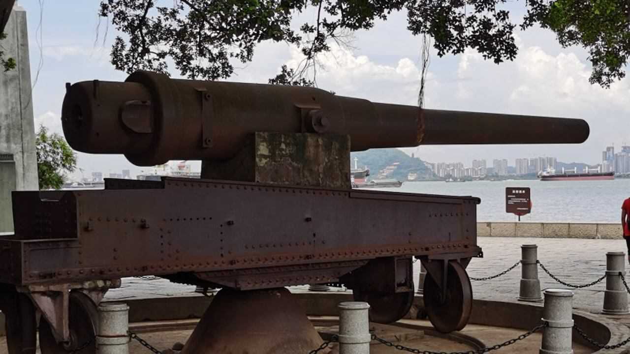 珠江口沙角炮台大炮
