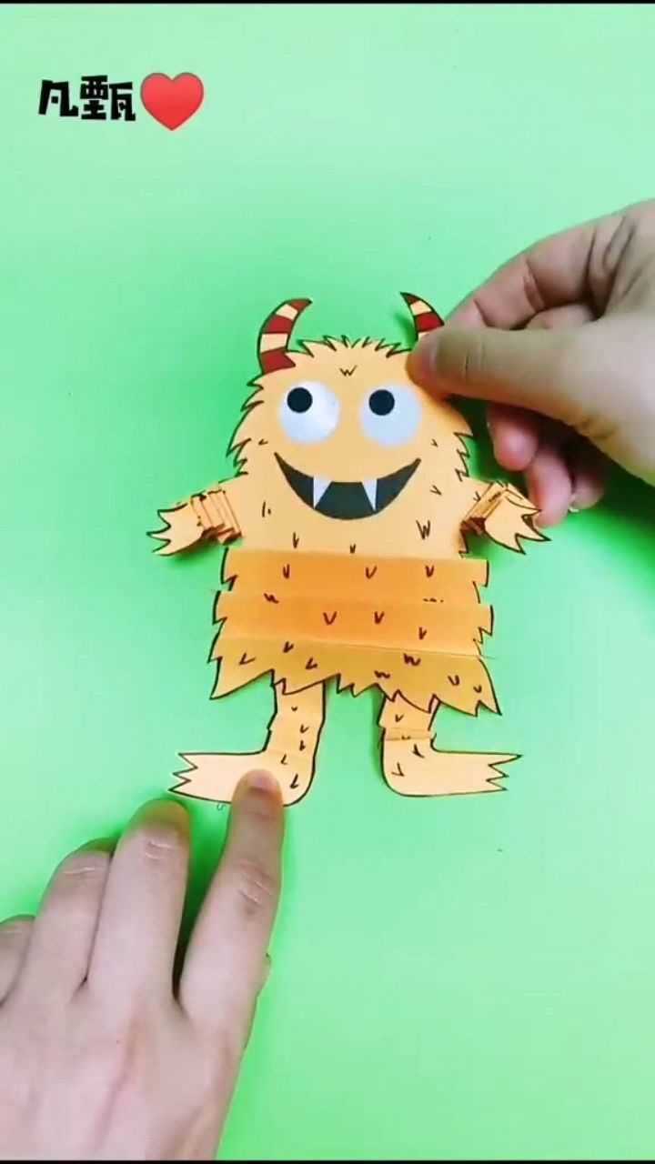 长脖子小怪兽来喽手工每日亲子陪伴怪兽
