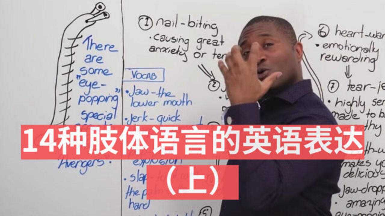 14种肢体语言的英语表达上