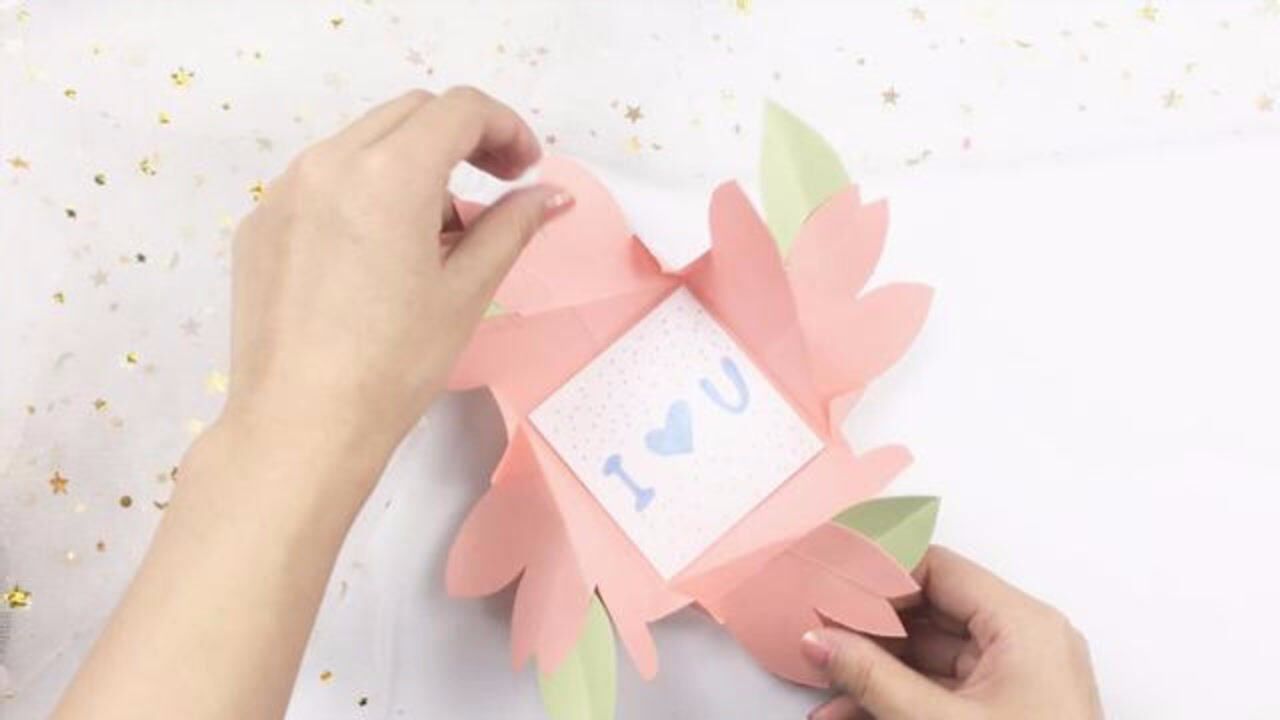 折纸小手工:教你做个樱花信封