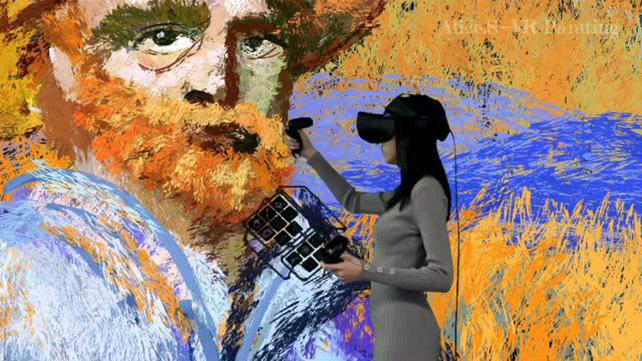 企鹅妈妈alice.s vr绘绘画—梵高的麦田