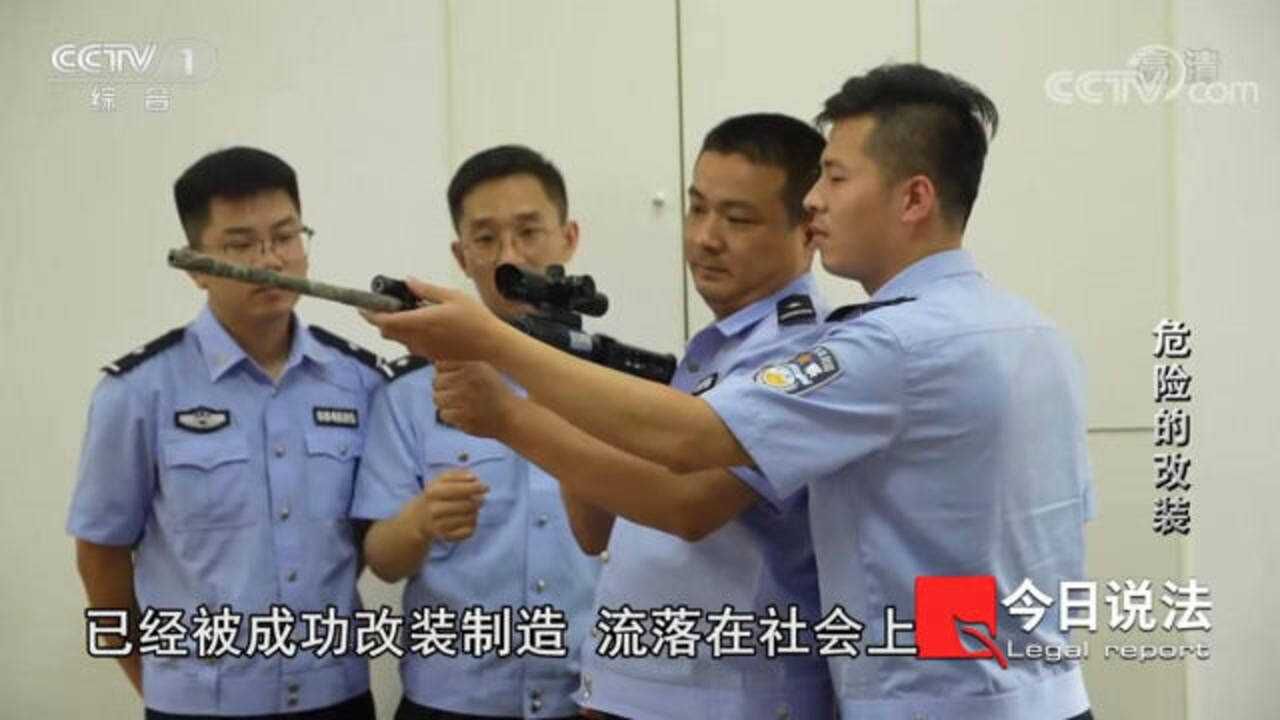 一把射钉枪，经过非法改装后，竟有如此大的威力！_高清