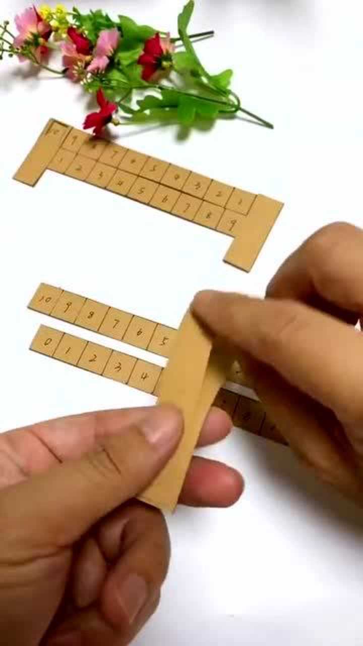 手工制作:用旧纸皮diy的小尺子,复古又好看_腾讯视频