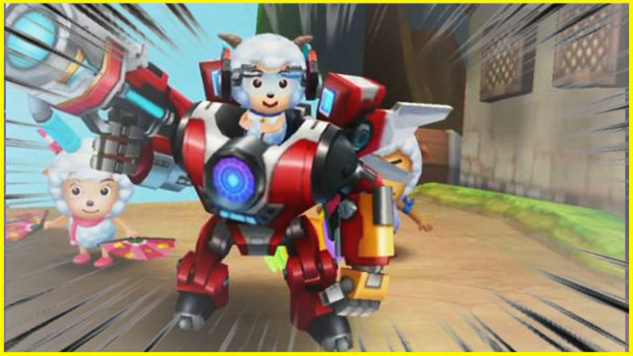 喜羊羊之王者特工队:三人合体变身最强机甲对抗灰太狼二世!