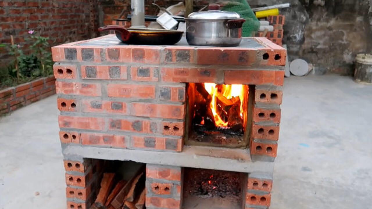 红砖烧烤炉效果图图片
