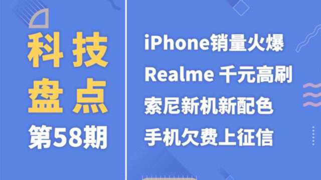 一周科技盘点 ⠩Phone销量火爆 realme等近期热门新闻