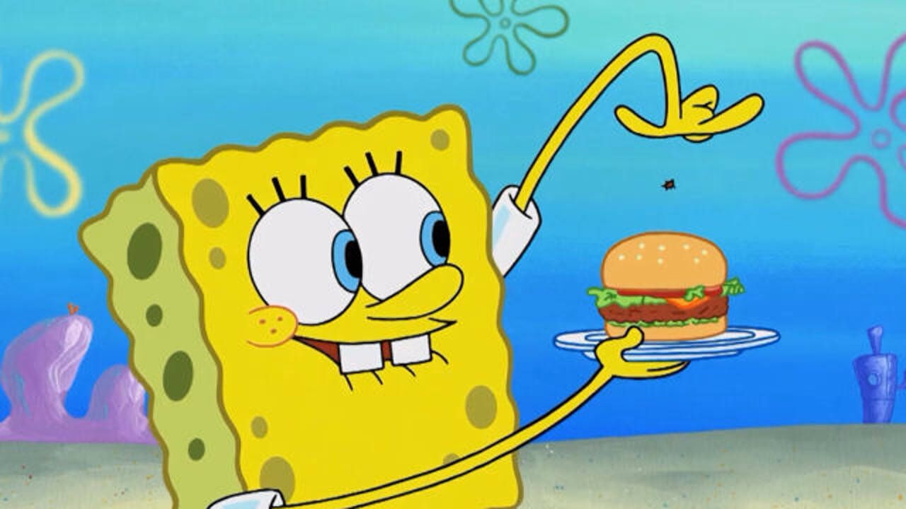 海绵宝宝喂电脑病毒吃汉堡一个大汉堡够吃300年