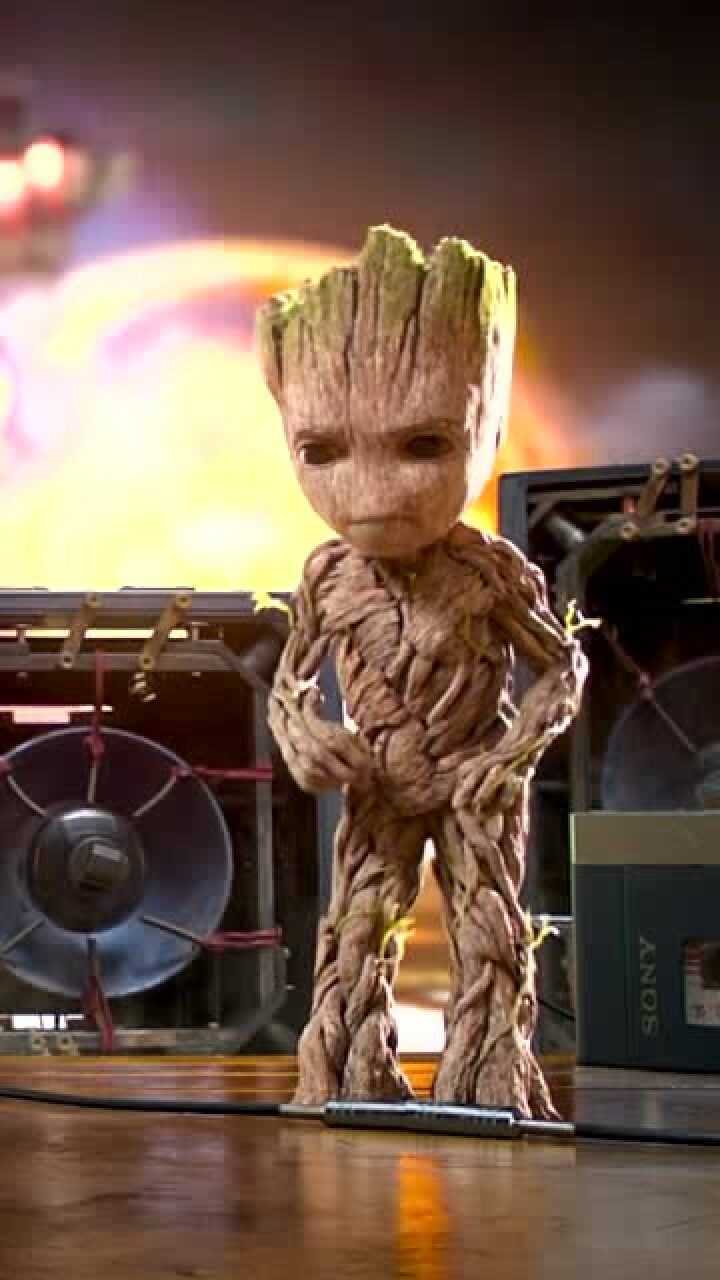 会跳舞的格鲁特,真的太可爱了,银河护卫队