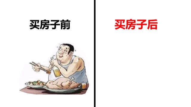 买房前VS买房后,爆笑对比!画的太形象了!哈哈哈