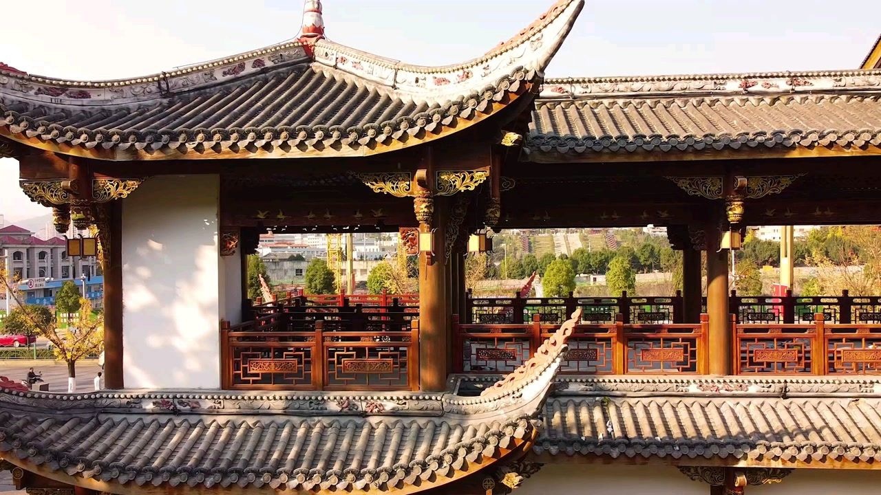 毕节南山公园亭阁欣赏