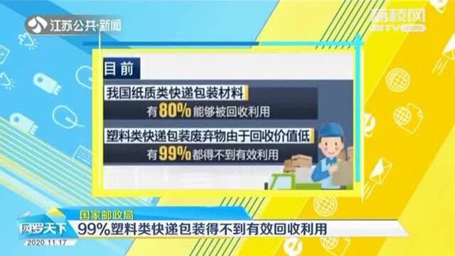 99%塑料类快递包装未有效回收利用 这组数据触目惊心!